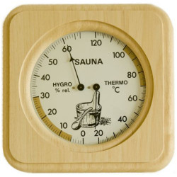 Termometer - hygrometer TFA, abachi-træ  Termometer - hygrometer TFA, abachi-træ