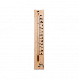 Termometer fra fyrretræ