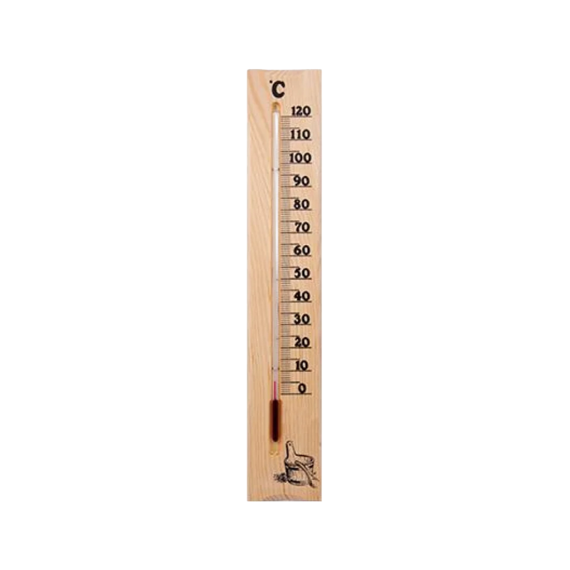 Termometer fra fyrretræ