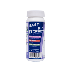 Vandteststrimler Easy-Dip 3 i 1, pH/CL/BR/Alkalinitetstestning  Vandteststrimler Easy-Dip 3 i 1, pH/CL/BR/Alkalinitetstestning