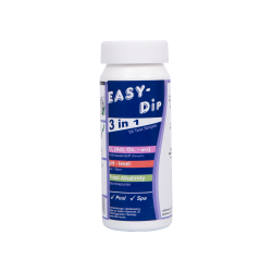 Vandteststrimler Easy-Dip 3 i 1, til pH/O2/Alkalinitetstestning  Vandteststrimler Easy-Dip 3 i 1, til pH/O2/Alkalinitetstestning