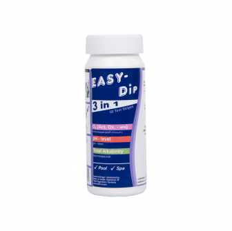 Vandteststrimler Easy-Dip 3 i 1, til pH/O2/alkalinitetstestning, 50 stk.
