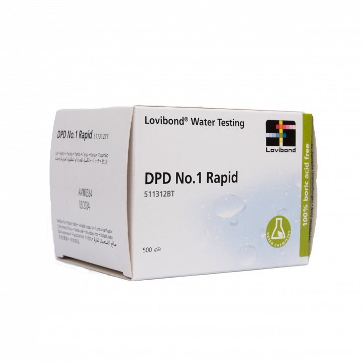 Vandtesttabletter DPD 1, klorbestemmelse, 10 tabletter