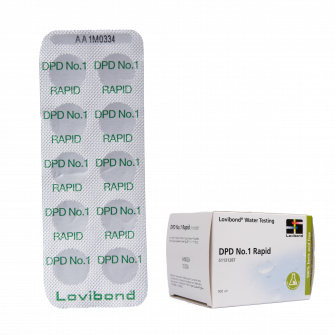 Vandtesttabletter DPD 1, klorbestemmelse, 10 tabletter