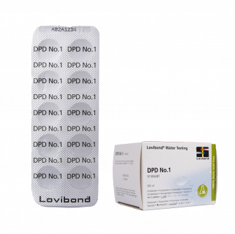 Vandtesttabletter DPD 1, til fotometer, bestemmelse af klor- og bromindhold, 10 tabletter
