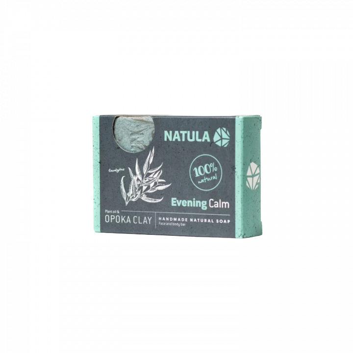 NATULA ansigts- og kropssæbe med opoka rock og eukalyptus 100g