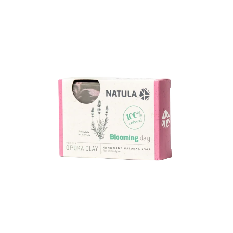 NATULA ansigts- og kropssæbe med opoka rock og lavendel 100g