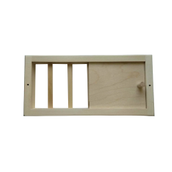 Ventilationsgitter med spjæld 