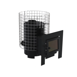 Brændefyret saunaovn - VILPRA GRANNUS-8-LV med eksternt brændkammer 