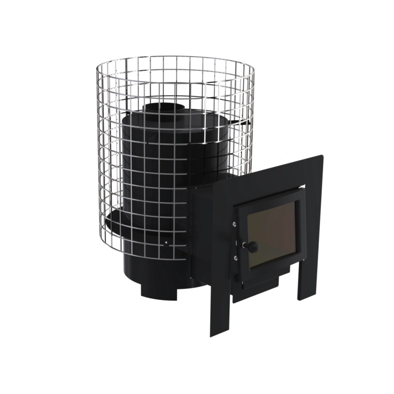 Brændefyret saunaovn - VILPRA GRANNUS-8-LV med eksternt brændkammer