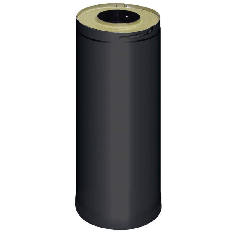 HARVIA stålskorstensforlænger 0,5 m, sort