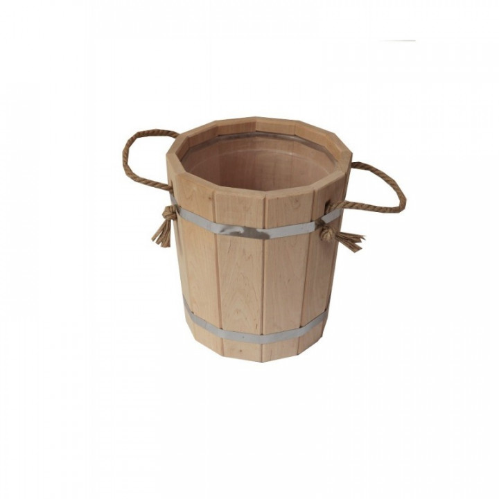 Sauna spand med plastikindsats, 10 l