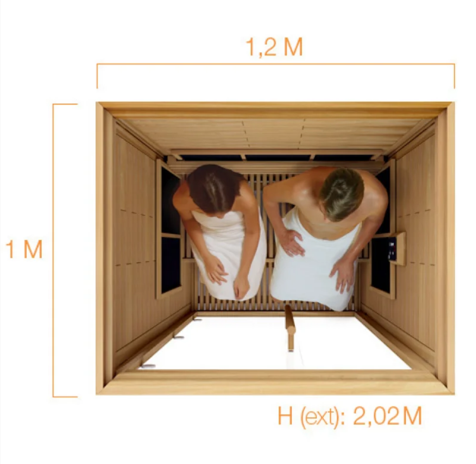 Sawo infrarød saunakabine