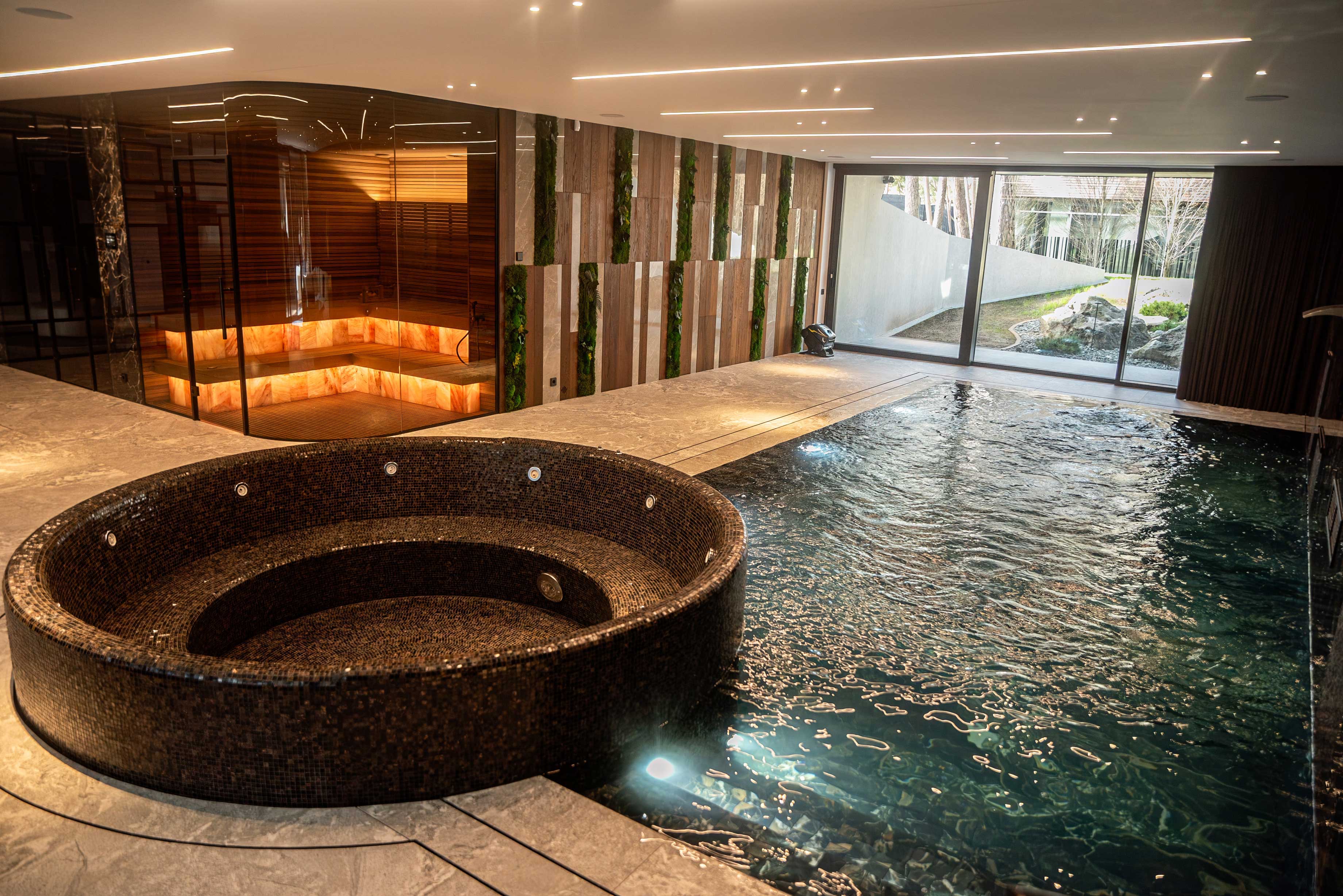 Privat infrarød sauna og swimmingpoolprojekt
